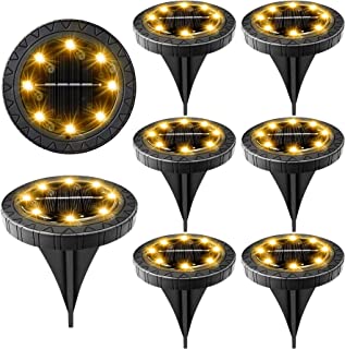 Photo 1 of *** ONLY 2 ****
Solar Powered Ground Lights 8 Pack,IP68 Waterproof Outdoor LED Disk Lights for Garden