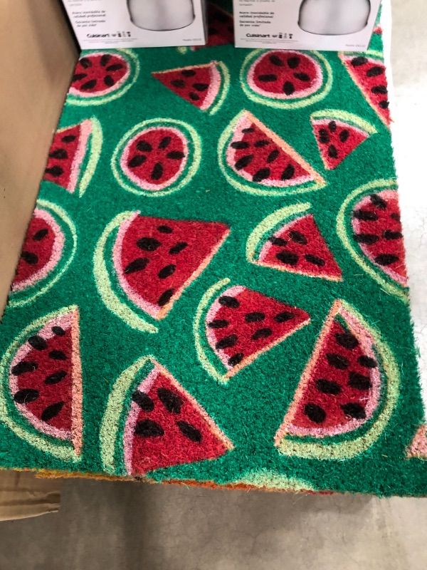 Photo 2 of 1'6"x2'6" Watermelon Doormat Green - Sun Squad™
