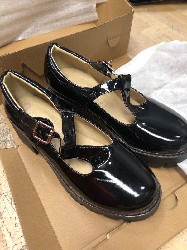 Photo 1 of JOYSTRY Mary Jane Shoes for Women Girls, Platform Mary Janes Chunky Heel Ankle Strap Lolita School Uniform Shoes