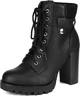 Photo 1 of DREAM PAIRS Women's Fashion Ankle Boots - Chunky High Heel Booties  SIZE  5.5 
