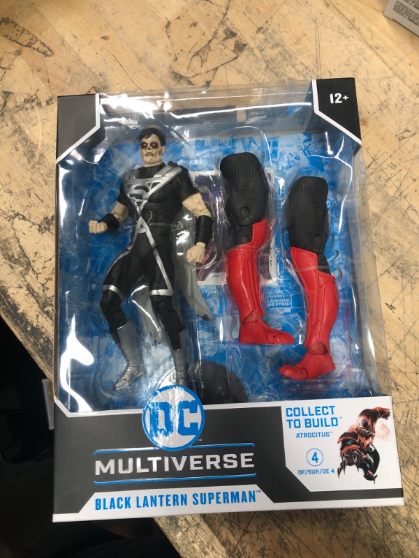 Photo 2 of McFarlane - DC Build-a 7" Figures Wave 8 - Blackest Night - Black Lantern Superman
