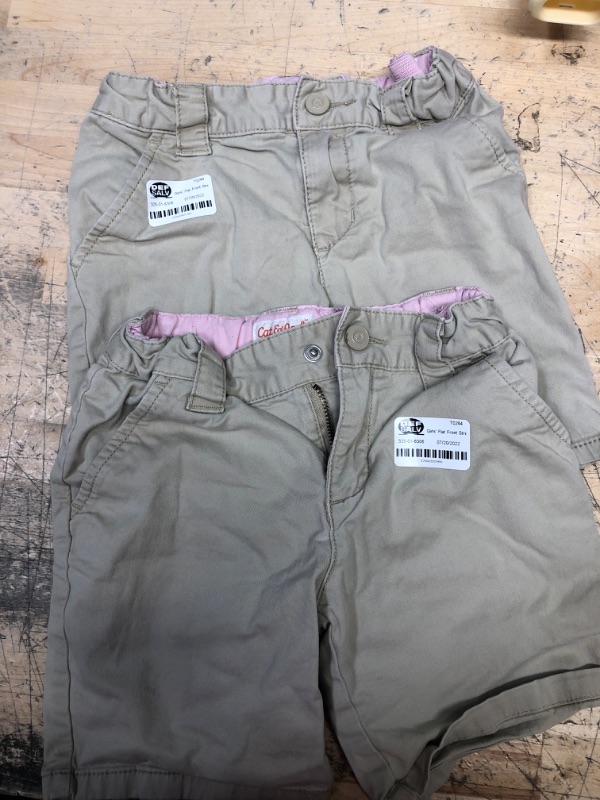 Photo 2 of 2 Girls' Uniform Chino Shorts - Cat & Jack™ Khaki

