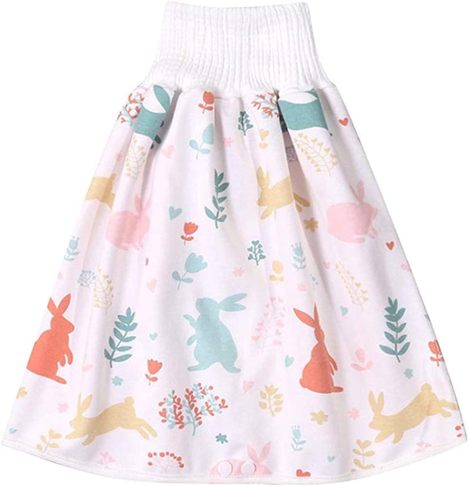 Photo 2 of Magik Waterproof Cotton Training Pants Cloth Diaper Skirts Baby Toddler Night Time Sleeping Potty Training (Animal Party, M for 0-4T)Comfy Children's Diaper Skirt Shorts Baby Cotton Sleeping Potty Training Pants