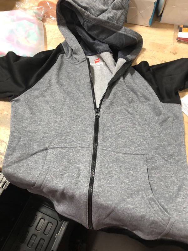 Photo 2 of hanes sport active gear sweater Size XL grey and black