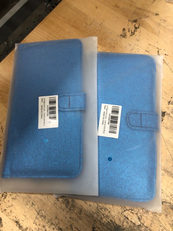 Photo 2 of 2-PACK ** Car Registration and Insurance Holder, Leather Vehicle Card Document Glove Box Organizer, Auto Truck Compartment Accessories for Essential Information, Driver License Cards (Blue)
