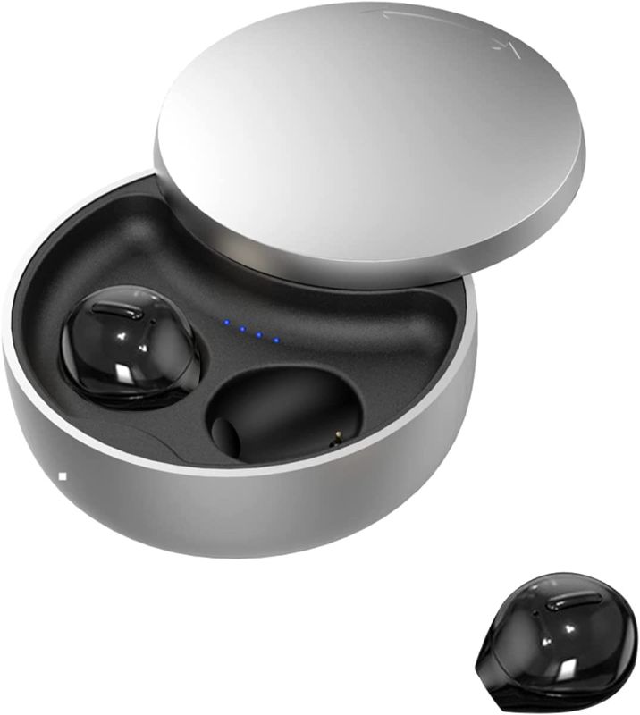 Photo 1 of Invisible Earbuds Sleep Smallest Bluetooth Earbuds Mini Wireless Ear Buds Discreet Bluetooth Earpiece Tiny Hidden Small Ears Earbud for Work Headphones True Wireless Earpiece with Charging Case
