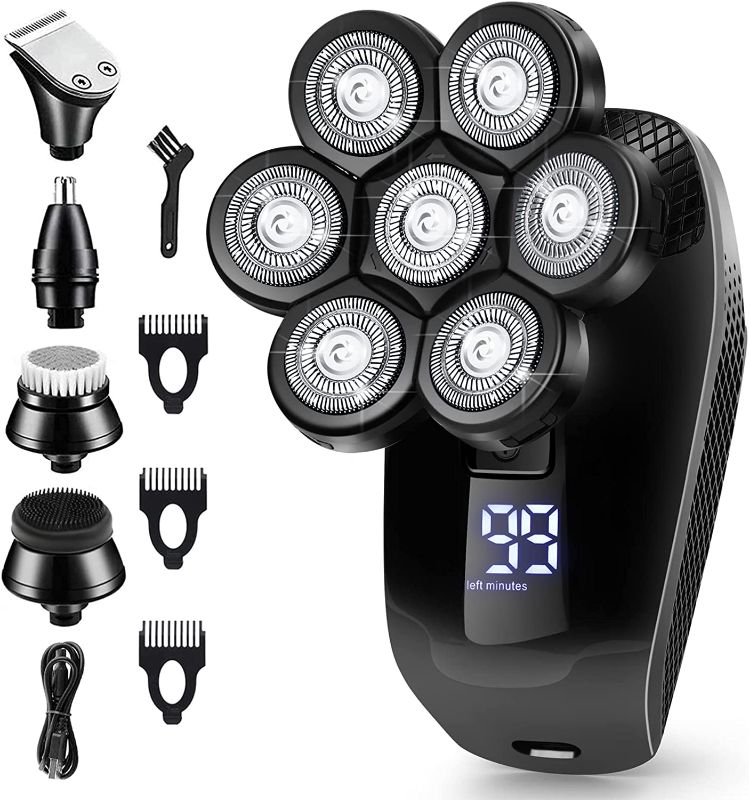 Photo 1 of ?2022 Newest?7D Head Shaver, 5 in 1 Head Shavers for Bald Men, Head Electric Razor with Nose Trimmer Waterproof Wet/Dry Mens Grooming Kit, USB Rechargeable, LED Display
GOLD NOT BLACK