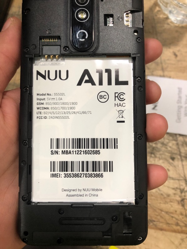 Photo 5 of NUU A11L | Unlocked 4G LTE Smartphone | 5.5" HD+ Display | 16GB + 2GB RAM | 2500 mAh Battery | Android 11 Go Edition | Compatible with Verizon and T-Mobile
