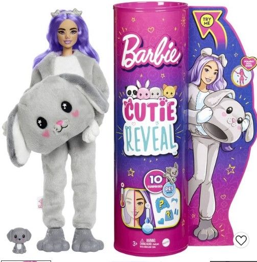 Photo 1 of Barbie Cutie Reveal Puppy Plush Costume Doll

