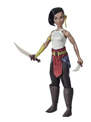 Photo 1 of Disney's Raya and the Last Dragon Namaari Doll, Fashion Doll Clothes and Accessories
(2pack)
and
Barbie: Big City, Big Dreams Barbie "Brooklyn" Roberts Doll - Shimmery Top and Skirt
(2pack)

**4 dolls total