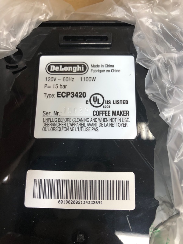 Photo 1 of Delonghi Espresso Maker
