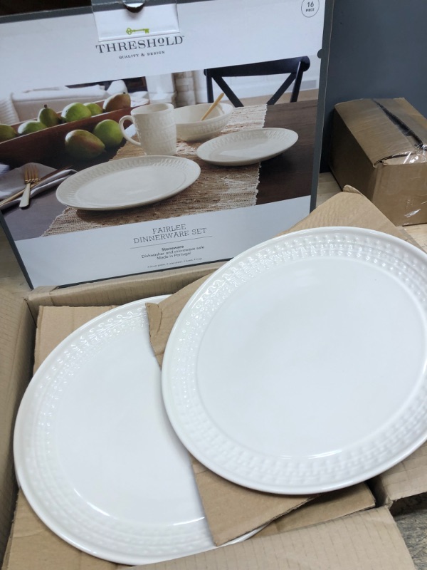 Photo 3 of 16pc Stoneware Fairlee Dinnerware Set - Threshold™