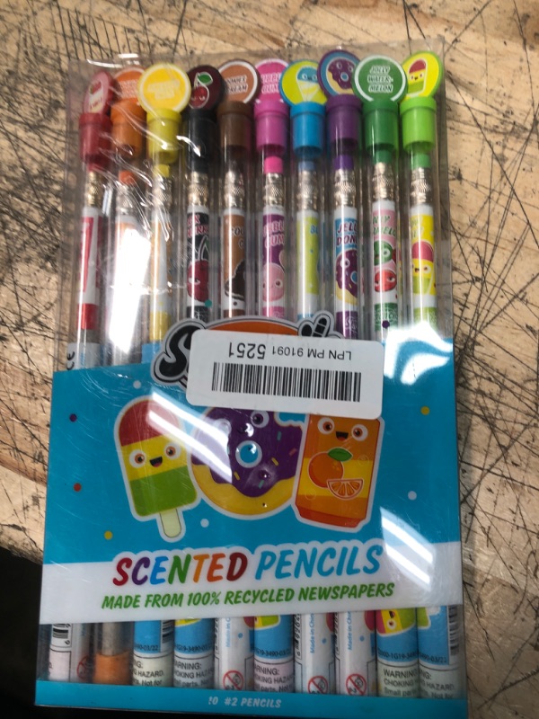 Photo 2 of Smencils Scented Graphite Pencils 10 Pack