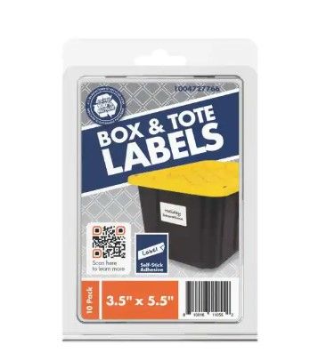 Photo 1 of 3.5 in. x 5.5 in. Box and Tote Labels (set of 15) 
