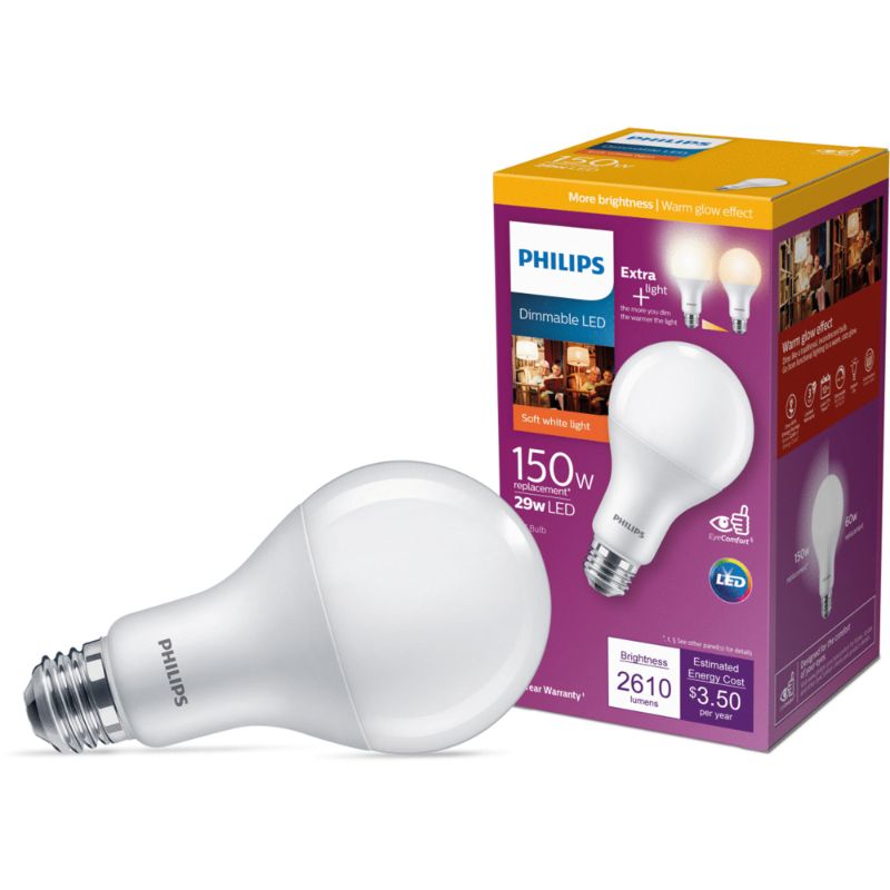 Photo 1 of 3006273 150 Watts A21 E26 Medium LED Bulb, Soft White
(set of 2)