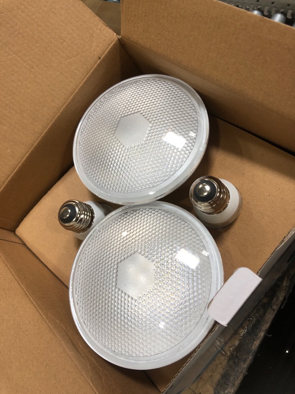 Photo 1 of 3929395 75 Watt Equivalence Enhance 8.3 Watt 750 Lumen Track & Recessed PAR38 LED Bulb, Daylight - Pack of 4
