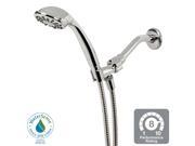 Photo 1 of 1-Spray 3.3 in. Single Wall Mount Handheld Shower Head in Chrome
