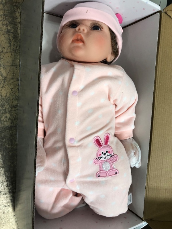 Photo 3 of *** STOCK PHOTO FOR REFERENCE ONLY***
CHAREX Reborn Baby Doll Handmade Lifelike Realistic Vinyl Girl Doll 22 INCH