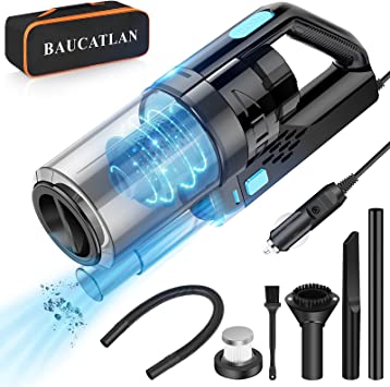 Photo 1 of Baucatlan Car Vacuum with Powerful Suction, Portable Car Vacuum Cleaner with 16.4 Ft Corded, 12V/150W/7500PA, Car Cleaning Kit with Three-Layer HEPA Filter for Deep Cleaning