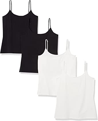 Photo 1 of Amazon Essentials Women's Slim-Fit Camisole, Pack of 4 Size XXL