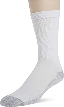 Photo 1 of Fruit Of The Loom Men's 6 Pack Cushioned Crew Socks Men's Shoe Size 6-12