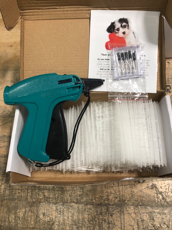 Photo 2 of GILLRAJ Clothing Tagging Gun with 5000 pcs 2" Standard Barbs and 6 Needles Clothes Retail Price Tag Gun Set Kit for Boutique Store Warehouse Consignment Garage Yard Sale (2")