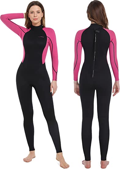 Photo 1 of Dark Lightning Women's, 3/2mm Wet Suit Women for Diving Surfing Snorkeling Kayaking Water Sports, Size 10 Med