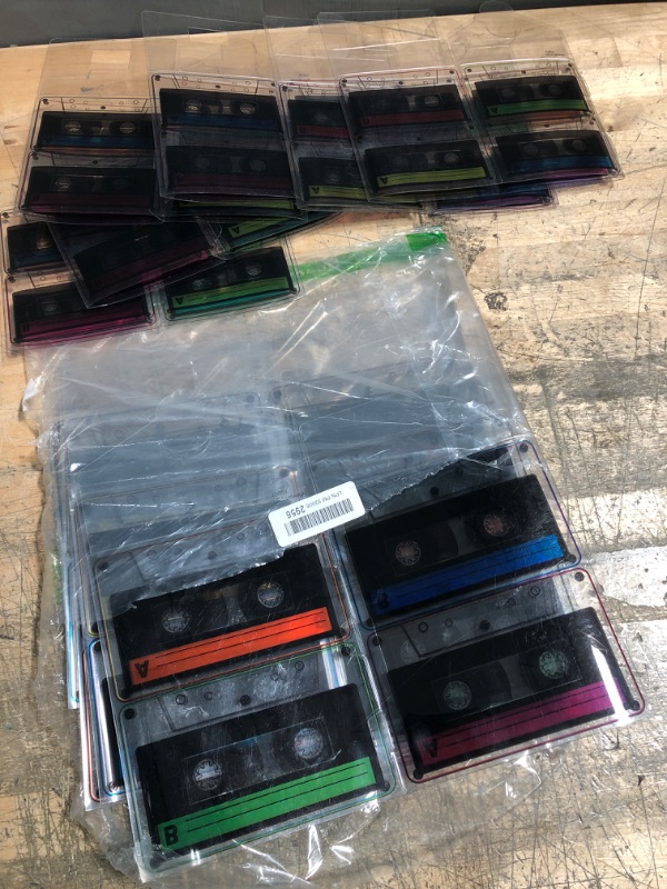 Photo 1 of Cassette Tape Buckets - 6 Pc. Small Size & 6 Pcs Big Size