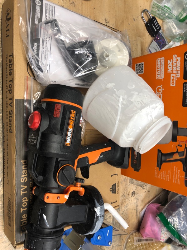 Photo 2 of **PARTS ONLY**

Worx NITRO 20V Cordless Paint Sprayer Power Share with Brushless Motor
