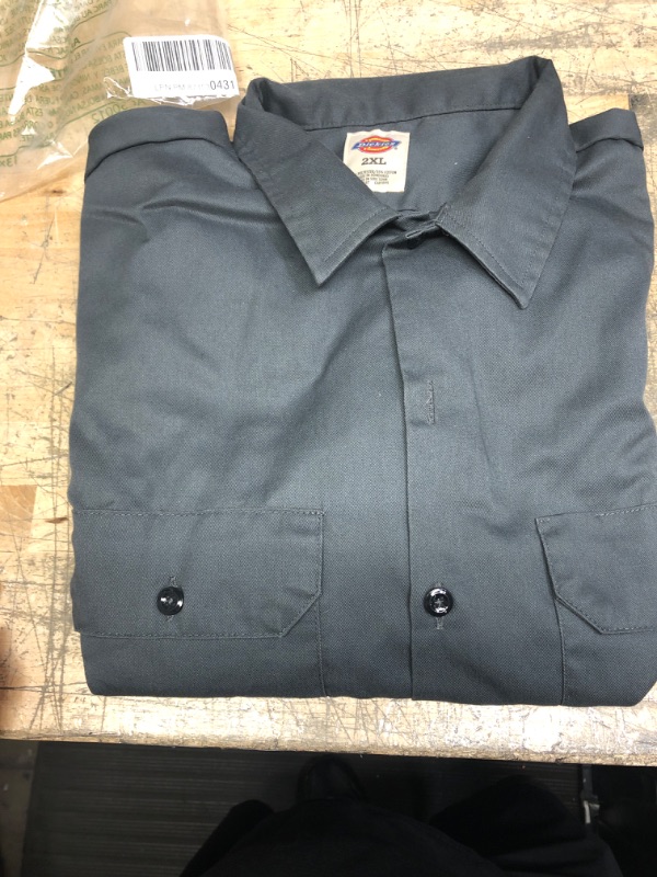 Photo 2 of Dickies Men's Long-Sleeve Work Shirt
SIZE; 2XL