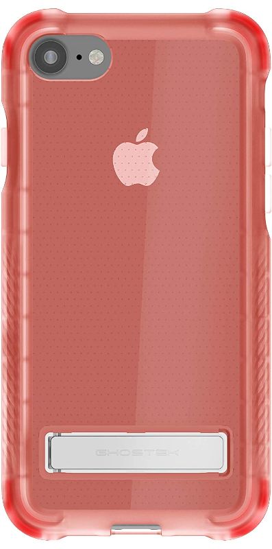 Photo 1 of Ghostek Covert iPhone SE 2020 Case Clear with Kickstand Thin Slim Fit Bumper Phone Cover Shockproof Design Scratch Resistant Back and Anti Slip Grip Protective Case for Apple iPhone SE 2020 - Pink
