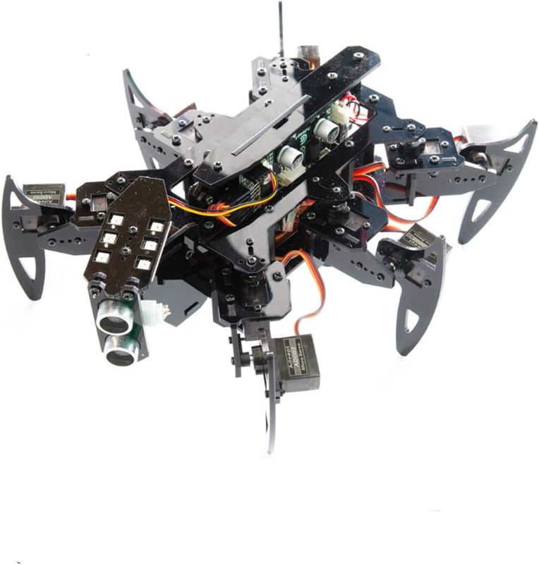 Photo 1 of Adeept Hexapod Spider Robot Kit Compatible with Arduino IDE, Spider Walking Crawling Robot, Self-stabilizing Based on MPU6050 Gyro Sensor, STEAM Robotics Kit with PDF Manual
