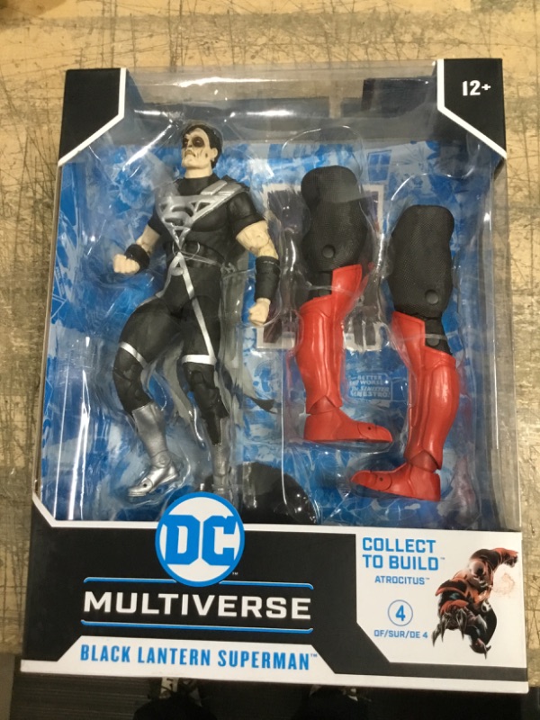 Photo 2 of DC Comics Multiverse Blackest Night Build-A-Figure - Black Lantern Superman

