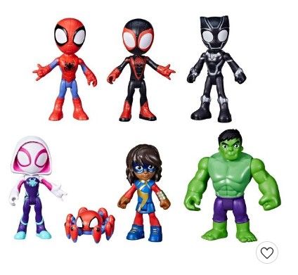 Photo 1 of Marvel Spidey and His Amazing Friends Team Spidey and Friends Figure Collection 7pk 

