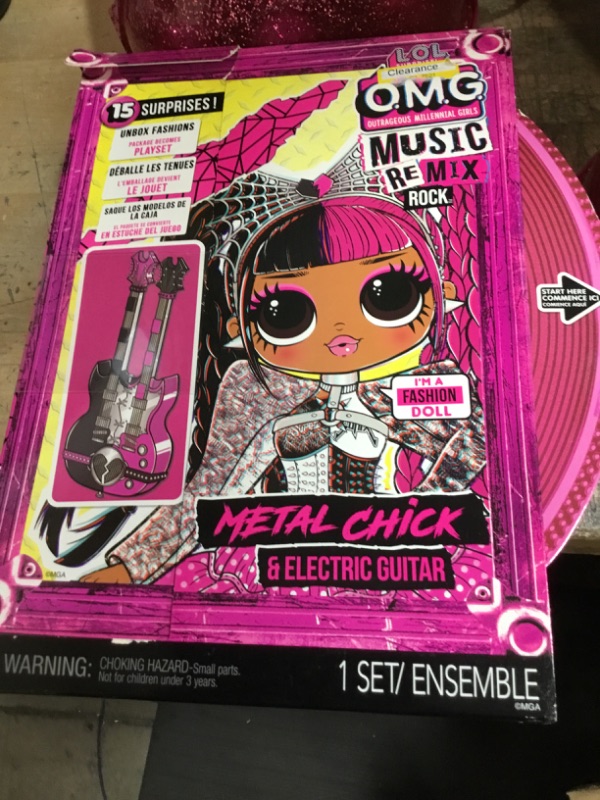 Photo 2 of LOL Surprise OMG Remix Rock Metal Chick and Electric Guitar Fashion Doll

