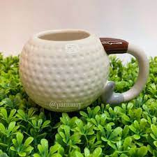 Photo 1 of 4 GOLF BALL FIGURAL MUGS 
***1 HANDLE IS BROKEN ***