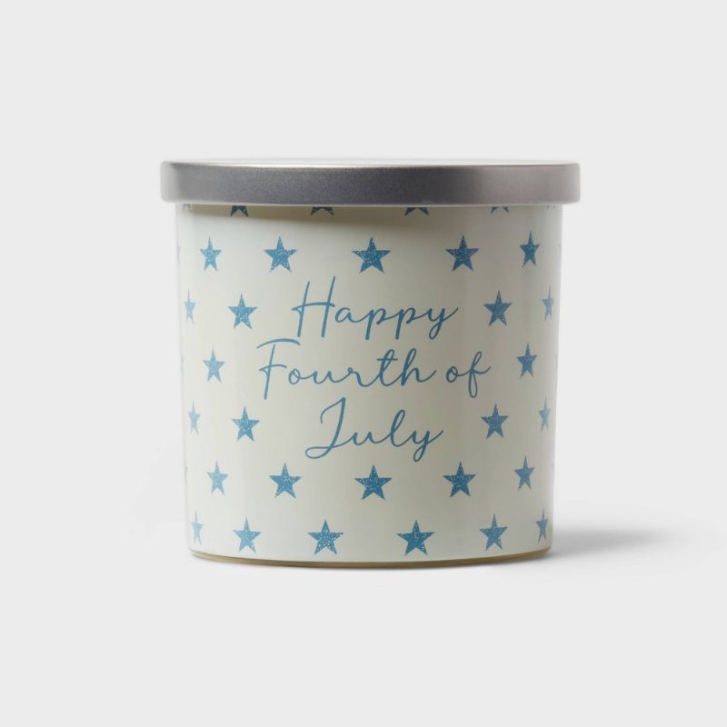 Photo 1 of 2  13oz Glass Jar Candle Frozen Vanilla Custard 'Happy 4th of July' - Threshold™
