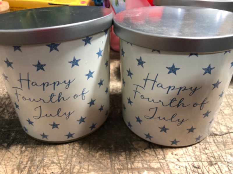 Photo 2 of 2  13oz Glass Jar Candle Frozen Vanilla Custard 'Happy 4th of July' - Threshold™
