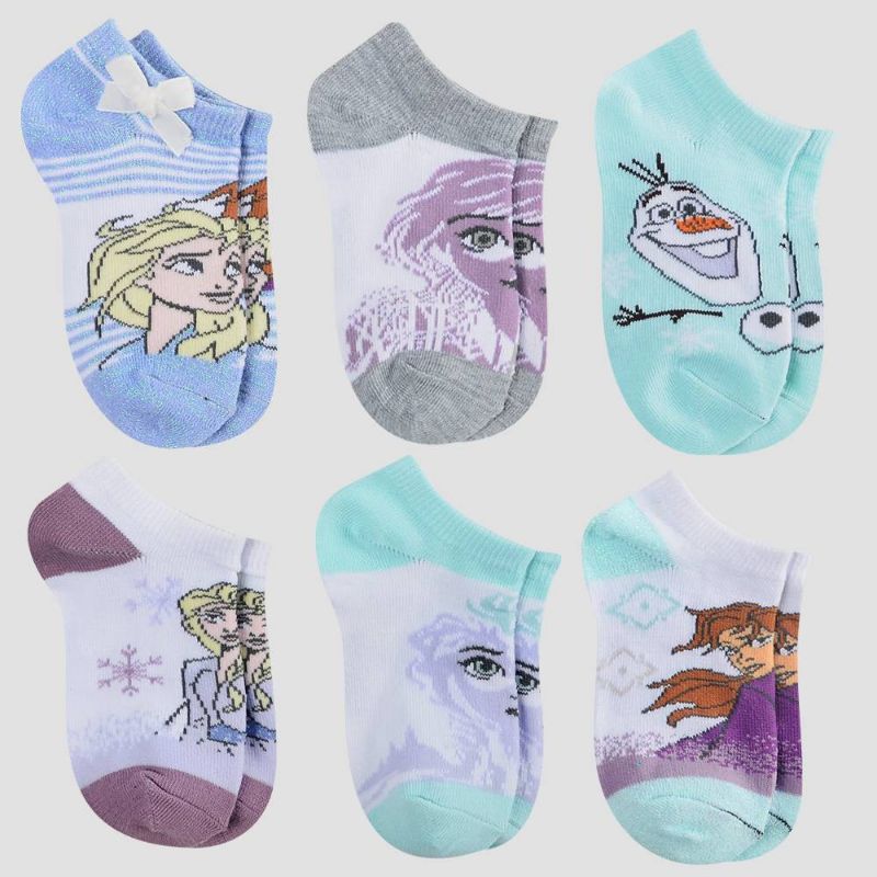 Photo 1 of 3 PACKS OF Girls' 6pk Disney Frozen 2 Socks - Lavender M, Girl's, Size: Medium, Purple
- 6 PAIRS 
SIZE M/L 3-10