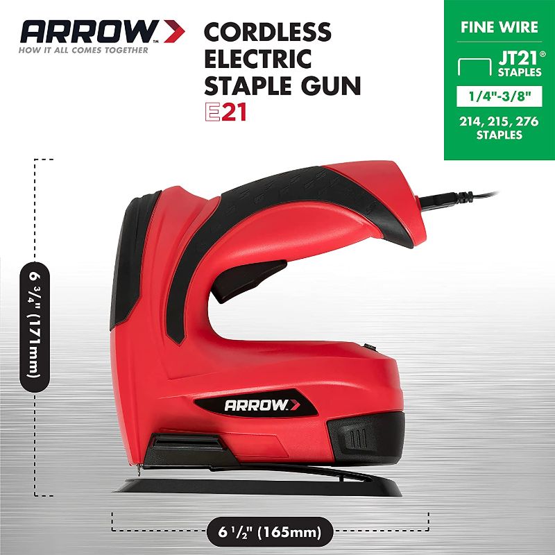 Photo 1 of Arrow E21 Cordless Electric Light Duty Staple Gun