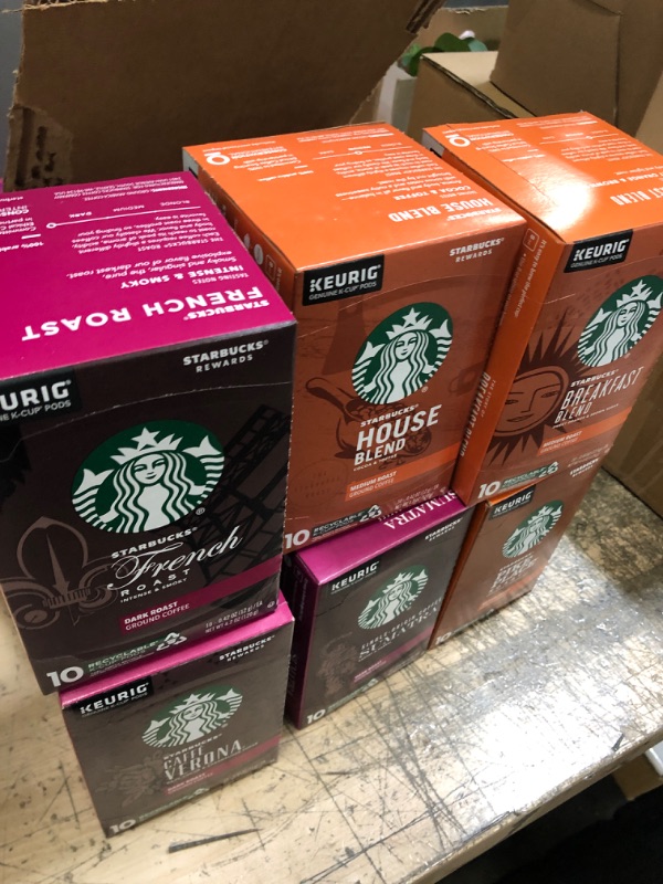 Photo 2 of *** Expired July 3- July 17*** No returns*** No Refunds***     Starbucks Black Coffee K Cup Coffee Pods, Variety Pack for Keurig Brewers, 6 boxes (60 pods total)