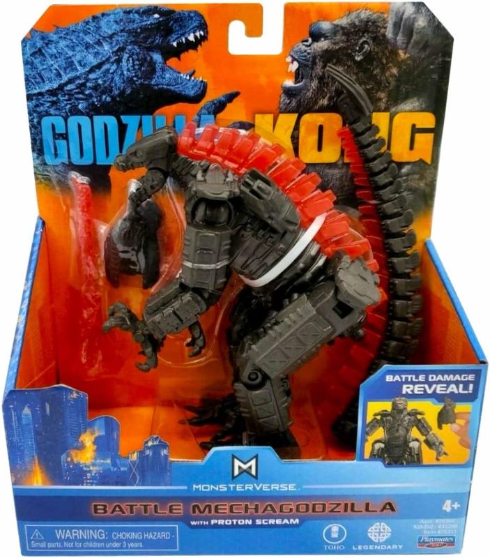 Photo 1 of bundle of 2  Godzilla vs Kong MonsterVerse Movie Series 6-inch Action Figure Battle Mechagodzilla with Proton Scream
