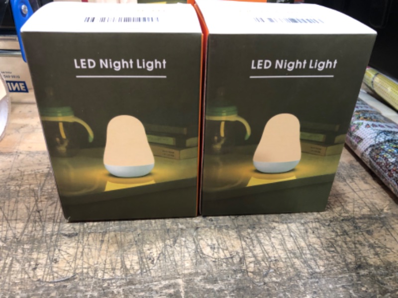 Photo 2 of 2pcks of Luposwiten Night Light for Kids with Touch Sensor Control and Color Changing Mode | Night Lights for Kids Room with 1 Hour Timer Up to 80H, White
