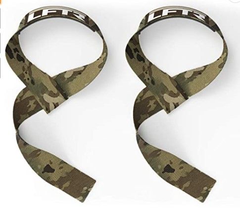 Photo 1 of (X2) Weight Lifting Straps Military Grade Lifting Strap with Padded Neoprene for Bodybuilding, Powerlifting, and Weightlifting MAX Grip Lift Straps for Extra Strength
