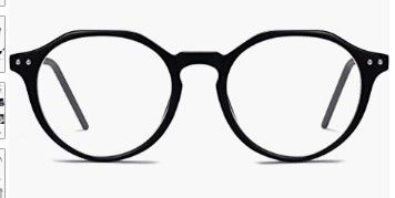 Photo 1 of (X3) SOJOS Oversized Round Polygon Blue Light Blocking Glasses for Women Men Circle TR90 Eyewear Frame Glasses MOCHA SJ5093
