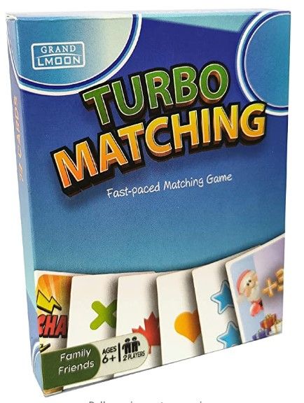 Photo 1 of (X5) Turbo Matching Family Card Travel Game 72 Cards with Action Cards and Instructions for Kids 6+ (Regular Poker Size)
