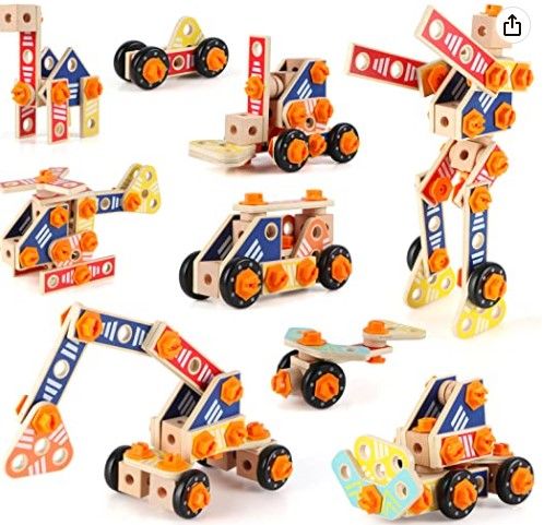 Photo 1 of FOPNETS Building Blocks STEM Toys Activities Educational Building Toys for Kids Ages 4-8 Kid-Friendly Learning Tools for Toddlers Large 72 PCS
