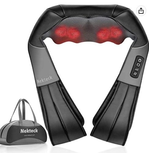 Photo 1 of **PARTS ONLY** Nekteck Shiatsu Neck and Back Massager with Soothing Heat, Electric Deep Tissue 3D Kneading Massage Pillow for Shoulder, Leg, Body Muscle Pain Relief, Home, Office, and Car Use
