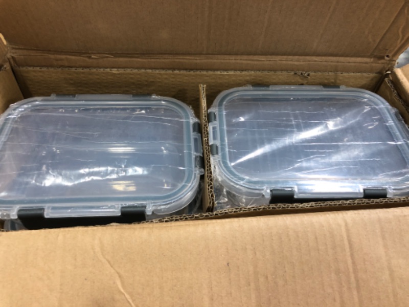 Photo 2 of [8-Pack,30 oz]Glass Meal Prep Containers,Glass Food Storage Containers,Airtight Glass lunch Containers with Lids - BPA-Free Microwave, Oven, Freezer and Dishwasher
