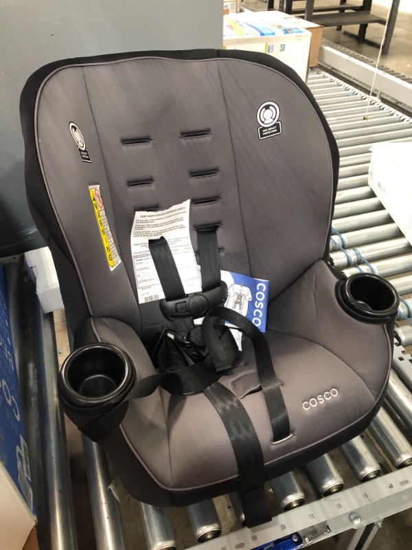 Photo 2 of Cosco Onlook 2-in-1 Convertible Car Seat, Rear-Facing 5-40 pounds and Forward-Facing 22-40 pounds and up to 43 inches, Black Arrows
